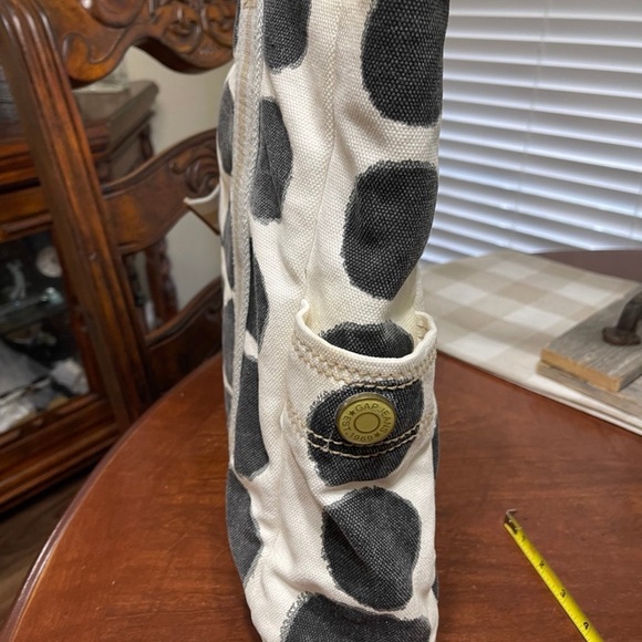 Gap canvas leather vtg Handbag Tote Bag weekender travel bag - Picture 6 of 12